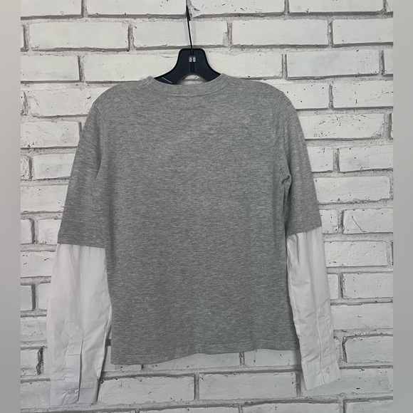 One Grey Day Sweater with Button Shirt Sleeves - XS - Picture 4 of 5